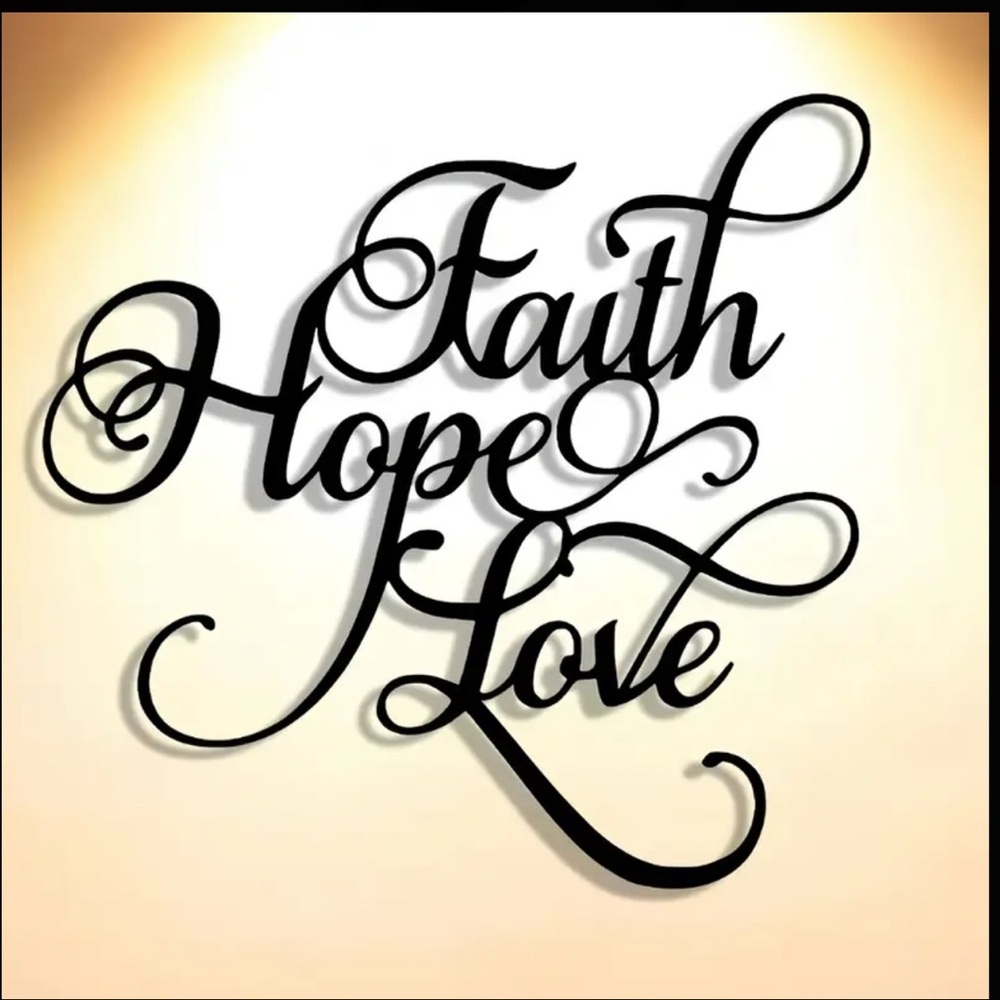 Black Wood or Metal Art Inspirational Wall Decor - Picture 8 of 10